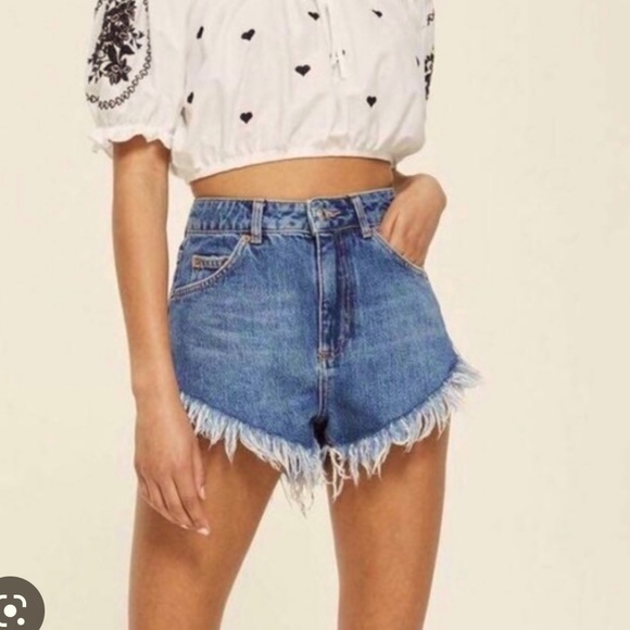 Topshop Moto jean shorts - KIRI - Picture 1 of 4